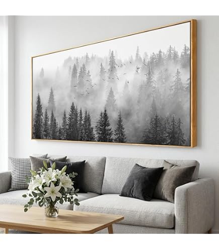Amazon.com: Gold Leaf Canvas Wall Art 20x40 Inch - Black White